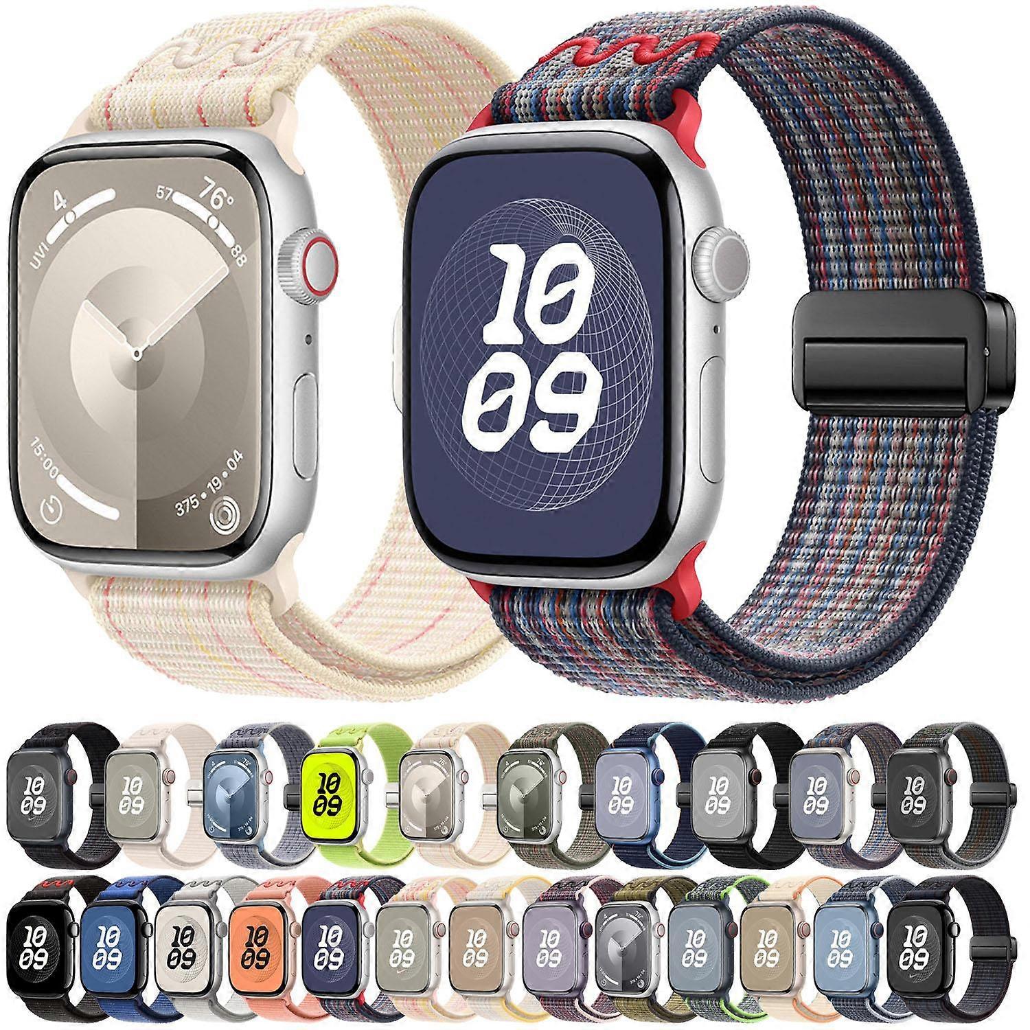 Magnetisk spänne Loop Nylon klockarmband
