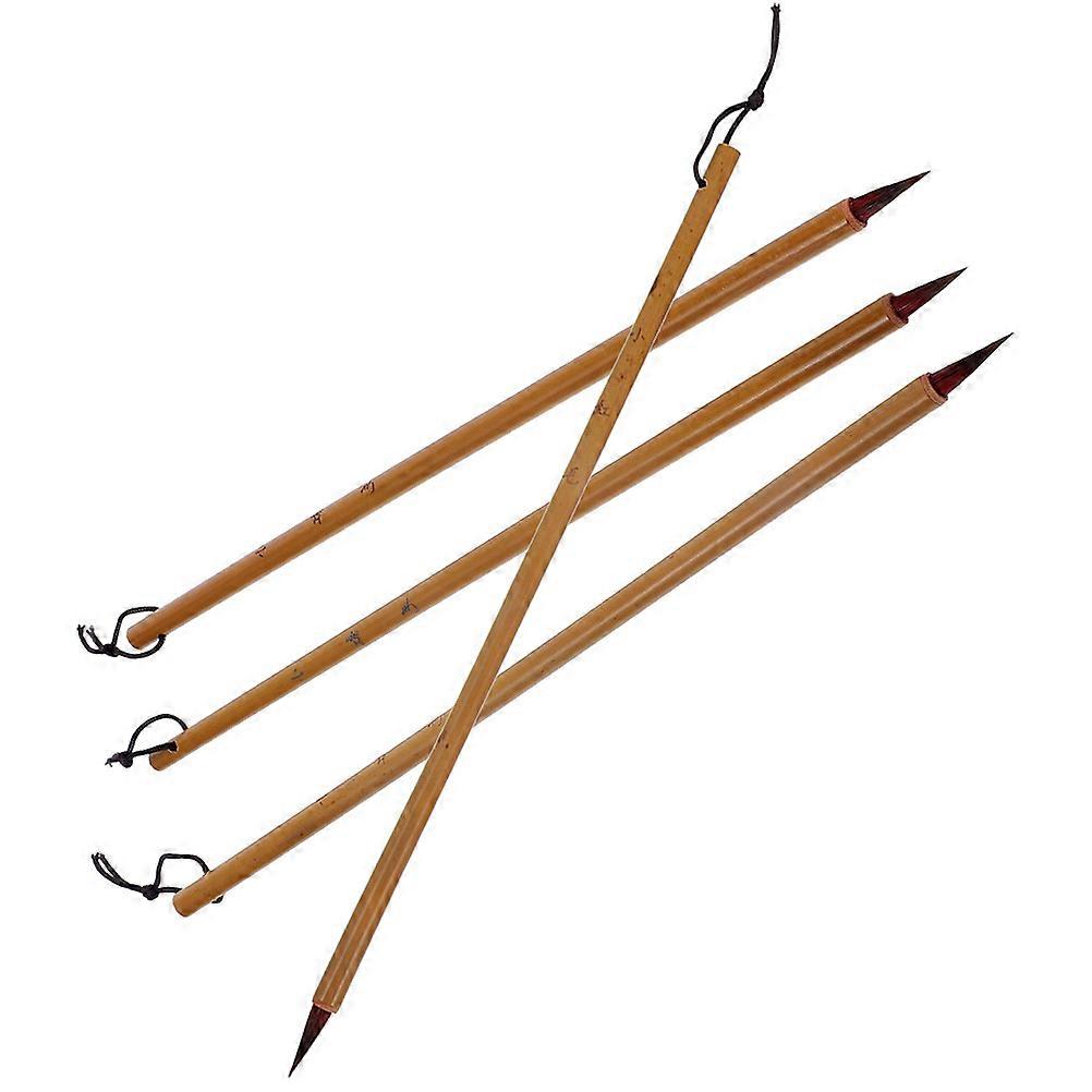 Light Brown Calligraphy Brush for Writing 4Pcs Multi-Function Brushes