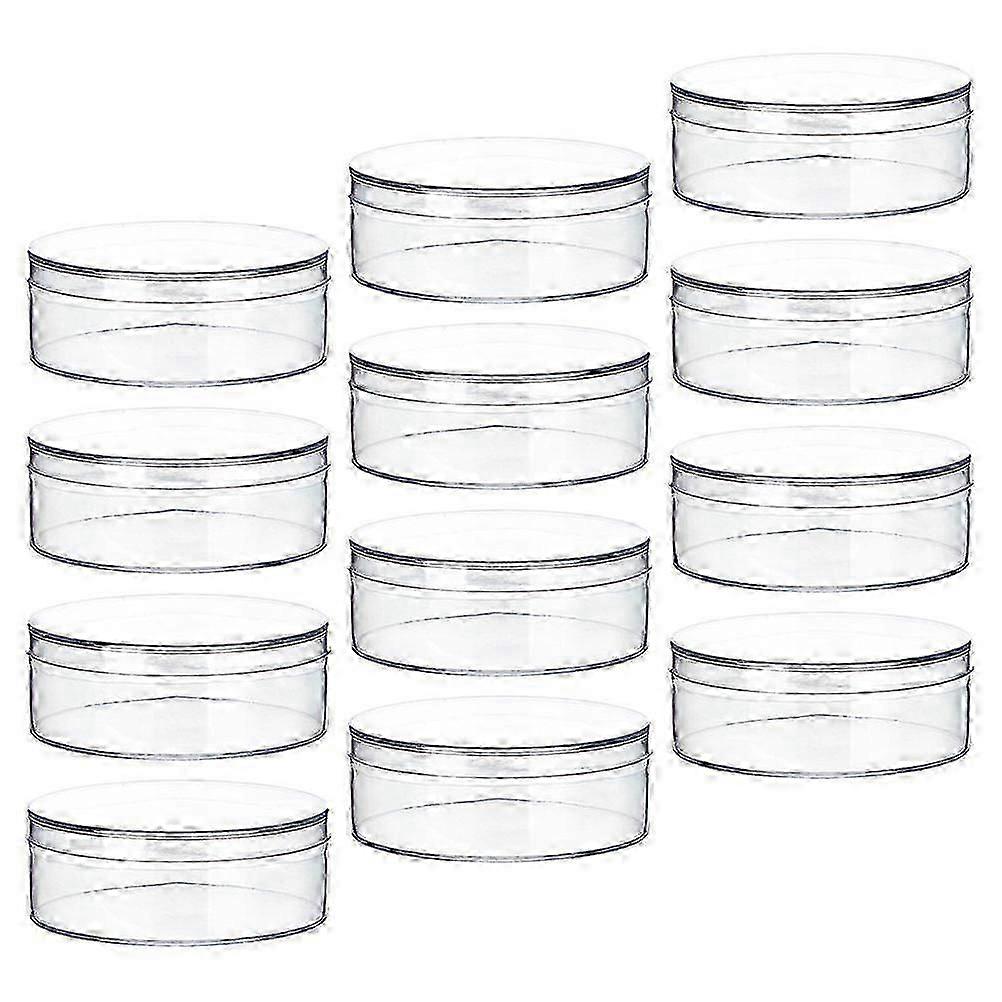 Clear Candy Storage Container compatible Wedding 48Pcs Round Boxes with Lid