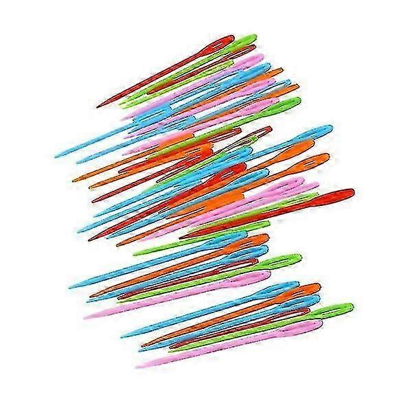 Plastic Needles Plastic Material 100 Pieces Hand Knitting Needles
