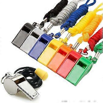 Whistle, 8PCS Sports Whistles with Lanyard, Loud Crisp Sound Whistles Bulk Ideal for Referees, Coaches, and Officials