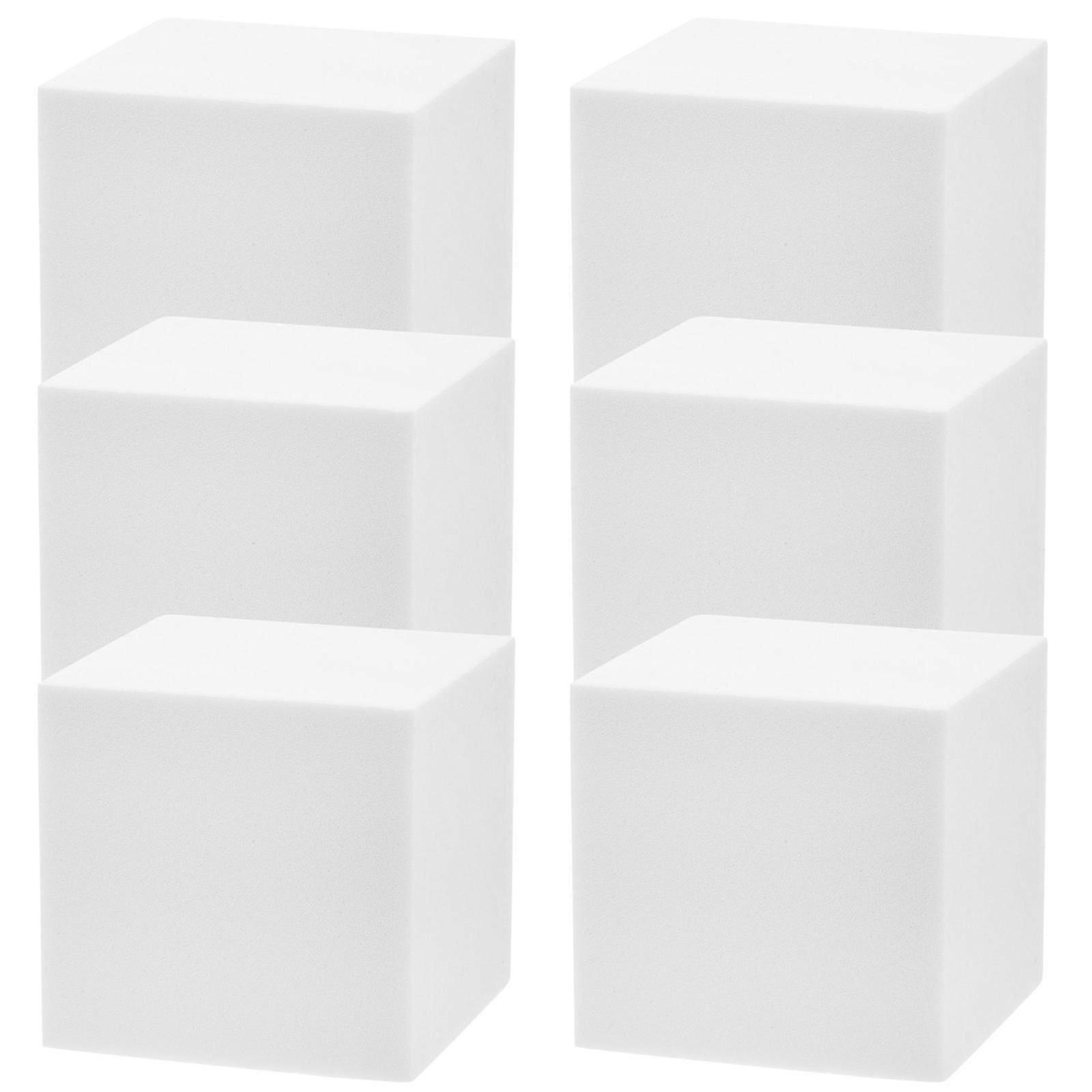 Smooth Blank Foam Cube Blocks for DIY Crafting, 30Pcs