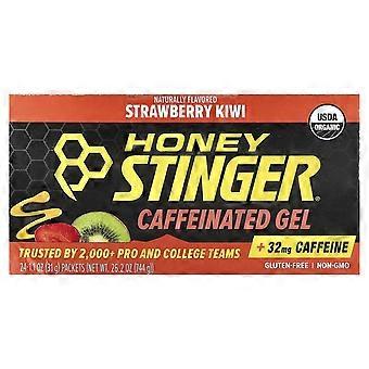Honey Stinger, Caffeinated Gel, Strawberry Kiwi, 24 Packets, 1.1 oz (31 g) Each