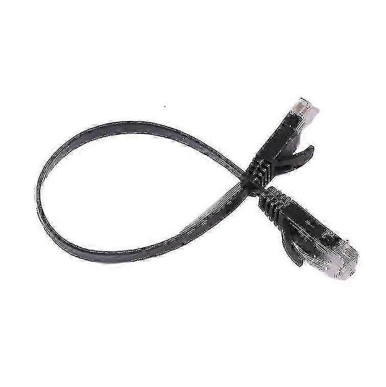 Cabo preto RJ45 Ethernet 10 polegadas 25 cm Rede Cat Patch Cord Internet Fio Cat6