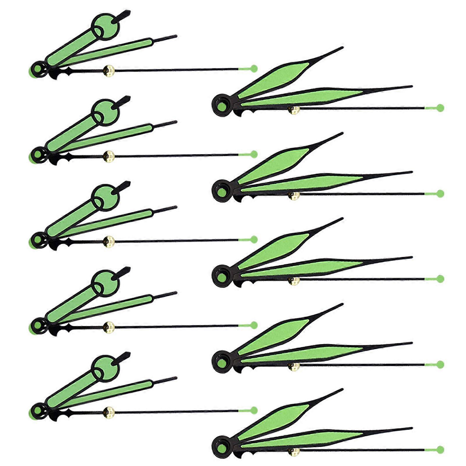 10 Sets of Repairing Clock Pointers Glowing Clock Hands Decorative Clock Set Durable Clock Making Clock Pointers