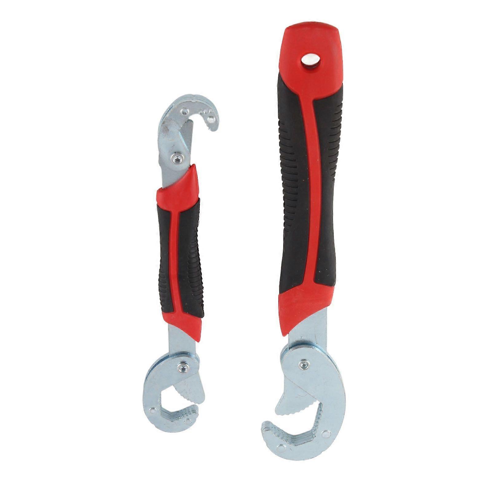 2pcs Self Adjusting Wrench Set Multifunction 9?32mm Universal Quick Grip Pipe Spanner