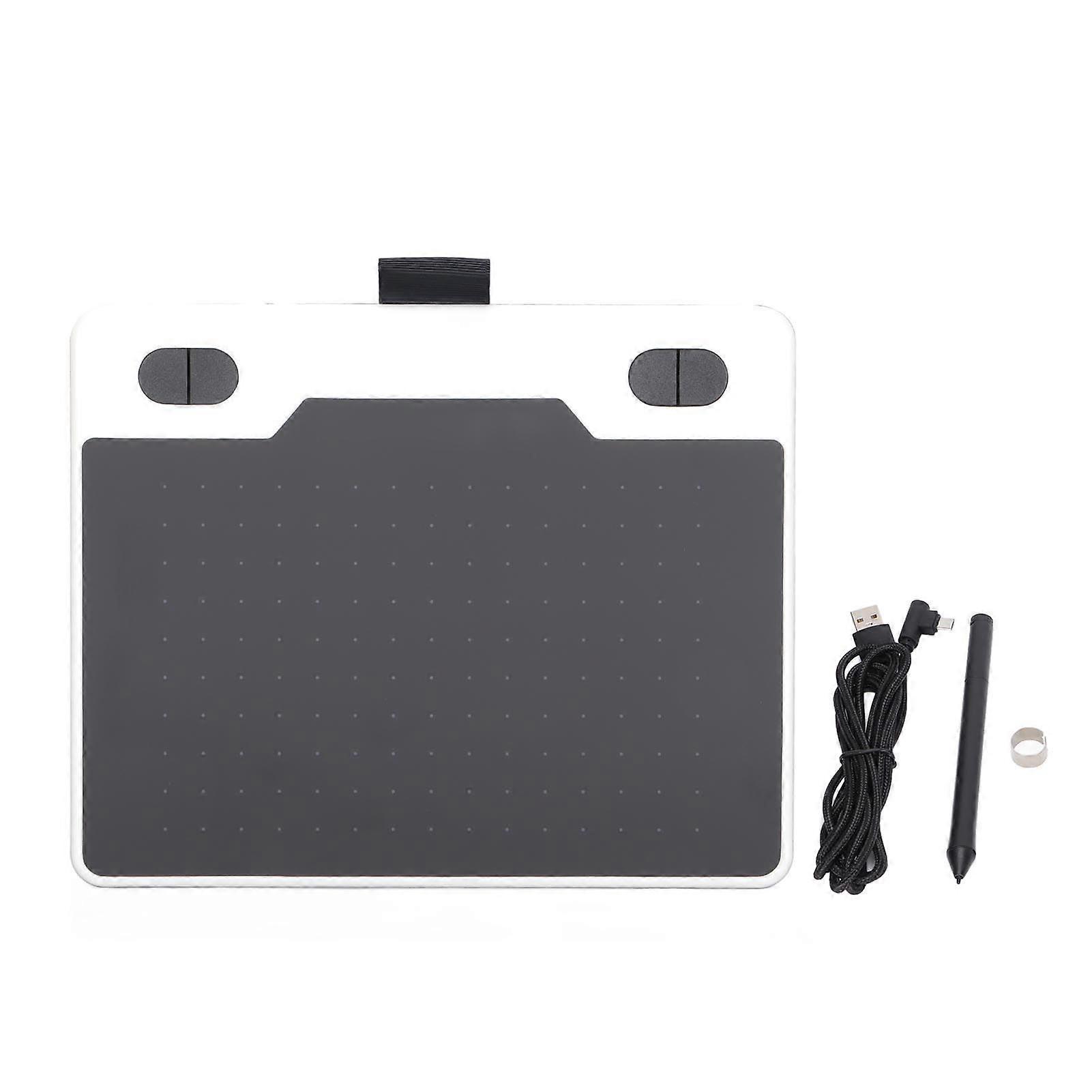 Digital Tablet Automatic Recognition Electromagnetic Induction Fast Reading 5080LPI Resolution Graphic Drawing TabletWhite