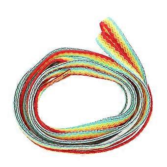 Regenbogenfarbene Schnürsenkel, Schuhriemen zur Dekoration, 1 Paar, verschiedene Farben, Polyester