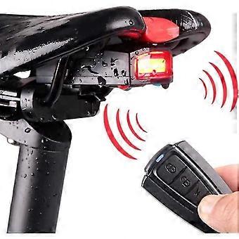 Intelligente fiets achterlicht anti-diefstal lamp fiets alarm achterlicht usb oplaadbare achterlicht