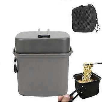 Camping Cookware Set  Lightweight Foldable Aluminum Pot for Outdoor Hiking and Multifunction Cooking