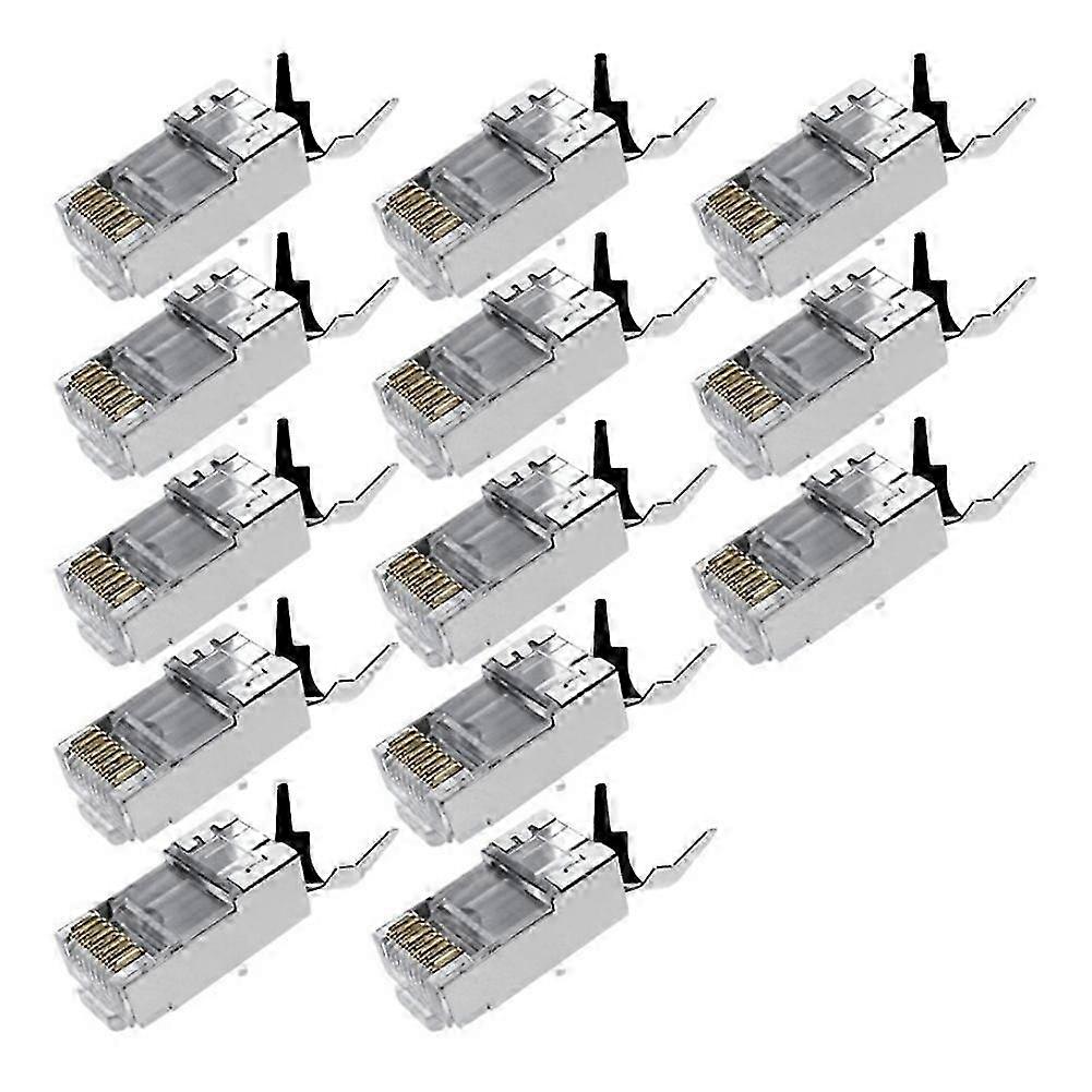20pcs CAT7 Metal Shielded RJ45 Connector Ethernet Cable Plug