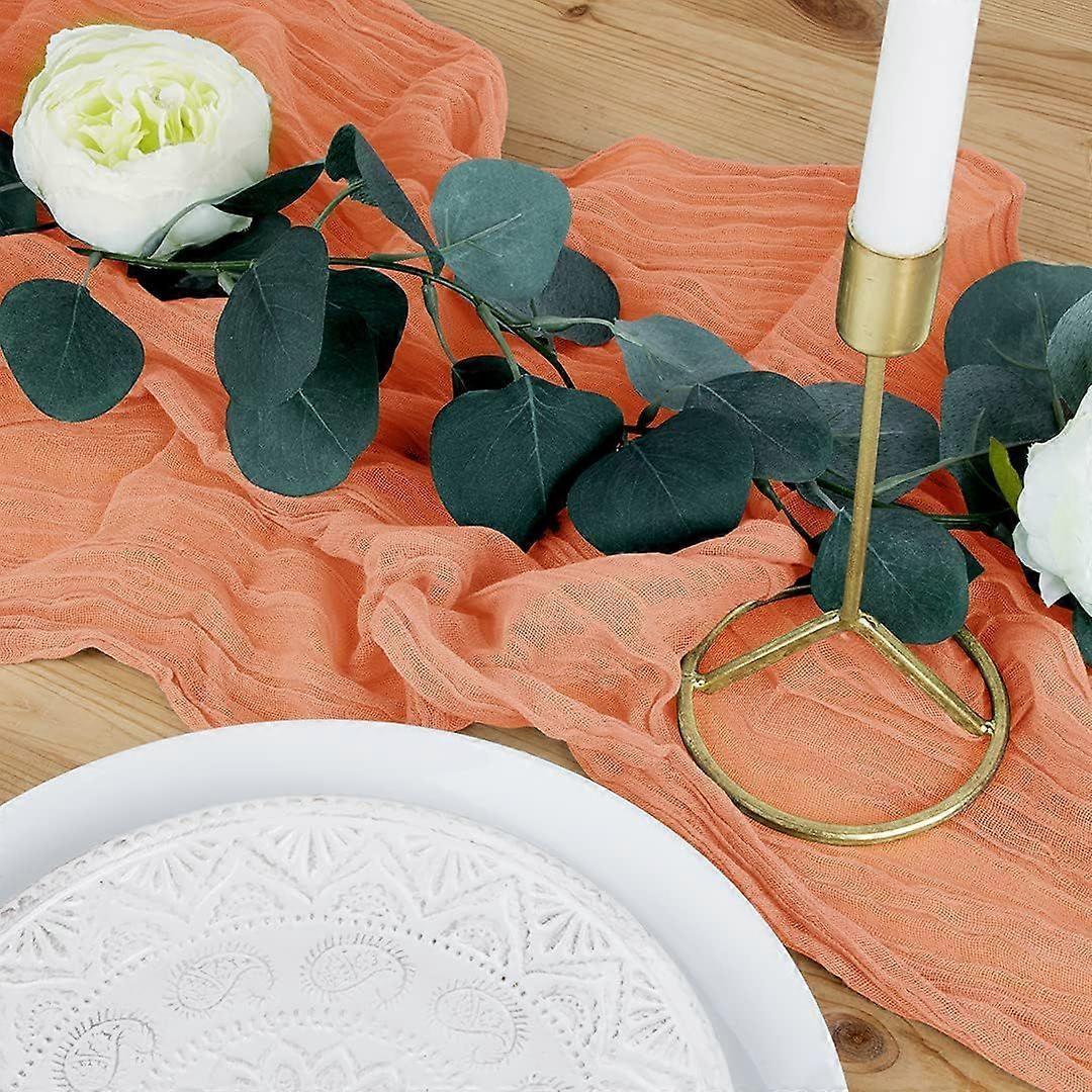 Gauze Table Runner Extra Long Table Runner, Farmhouse Table Runner, Cheesecloth