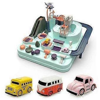 Manipulative Rescue Squad Abenteuer Eisenbahnschienen-Set Rennspielzeug Geschenke für Kinder Jungen
