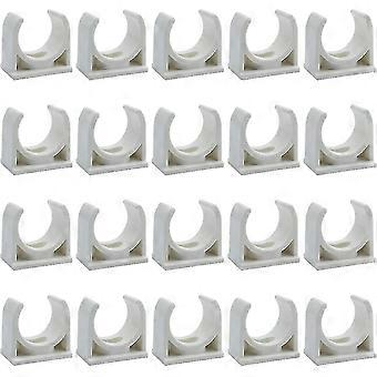 200 PCes 20mm Pvc Tubulação de Água Braçadeiras Clipes Mangueira Braçadeiras Universal Único Tubo Clipe de Água Tubulação Fixados Clipes de Tubulação Acessórios Tubulação Tubulação