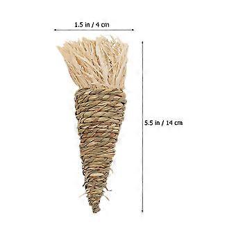 3Pcs Kleintier Kauspielzeug Hase Kauspielzeug Meerschweinchen Zahn Reinigung Spielzeug