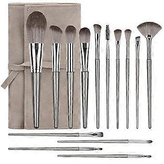 14PCS Makeup Brush Set Synthetic Fiber Face Powder Eyeshadow Brushes With Bag