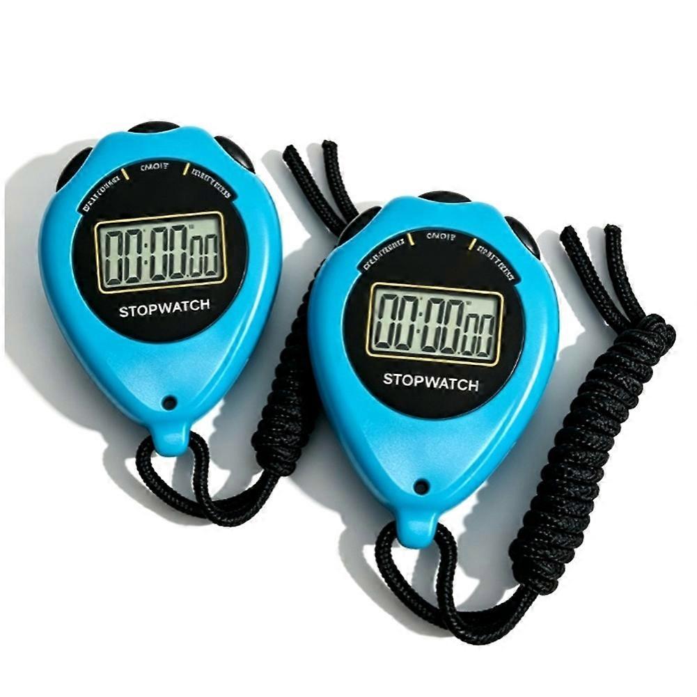 Simple Stopwatch Sport Timer Only Stopwatch Mode, 2 Pack Display Digital Stopwatch Timer with on/Off Function