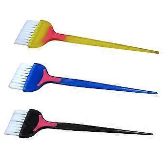 Hair Dye Brushes 3 Pcs, Plastic Hair Coloring Brush Set for DIY Home Salon, Precise Dye Application, Easy to Clean and Reusable