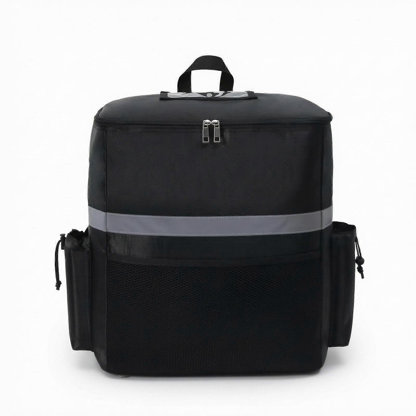Food Delivery Backpack with Side Pockets Thermal Delivery Backpack with Frame
