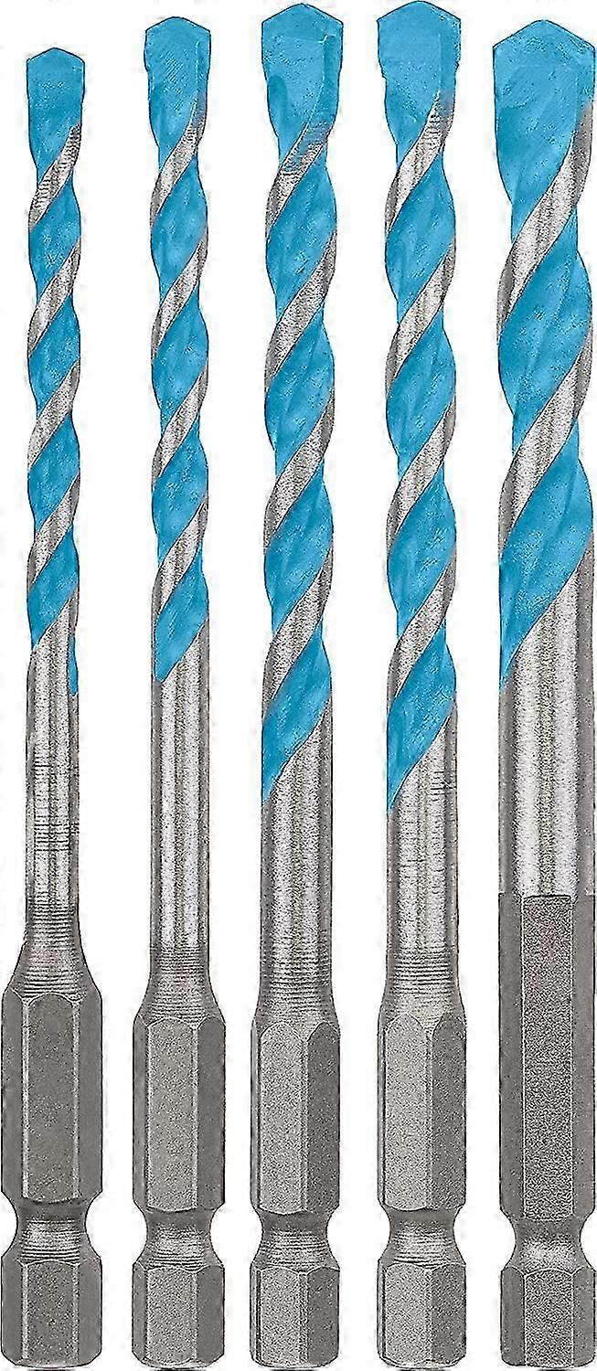 Accessories 5x MultiConstruction Expert HEX-9 Drill Bit Sets( 4-8 mm)