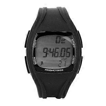 Multifunksjon Vanntett Intelligent Armbåndsur Sport Digital Step Counter klokker Svart