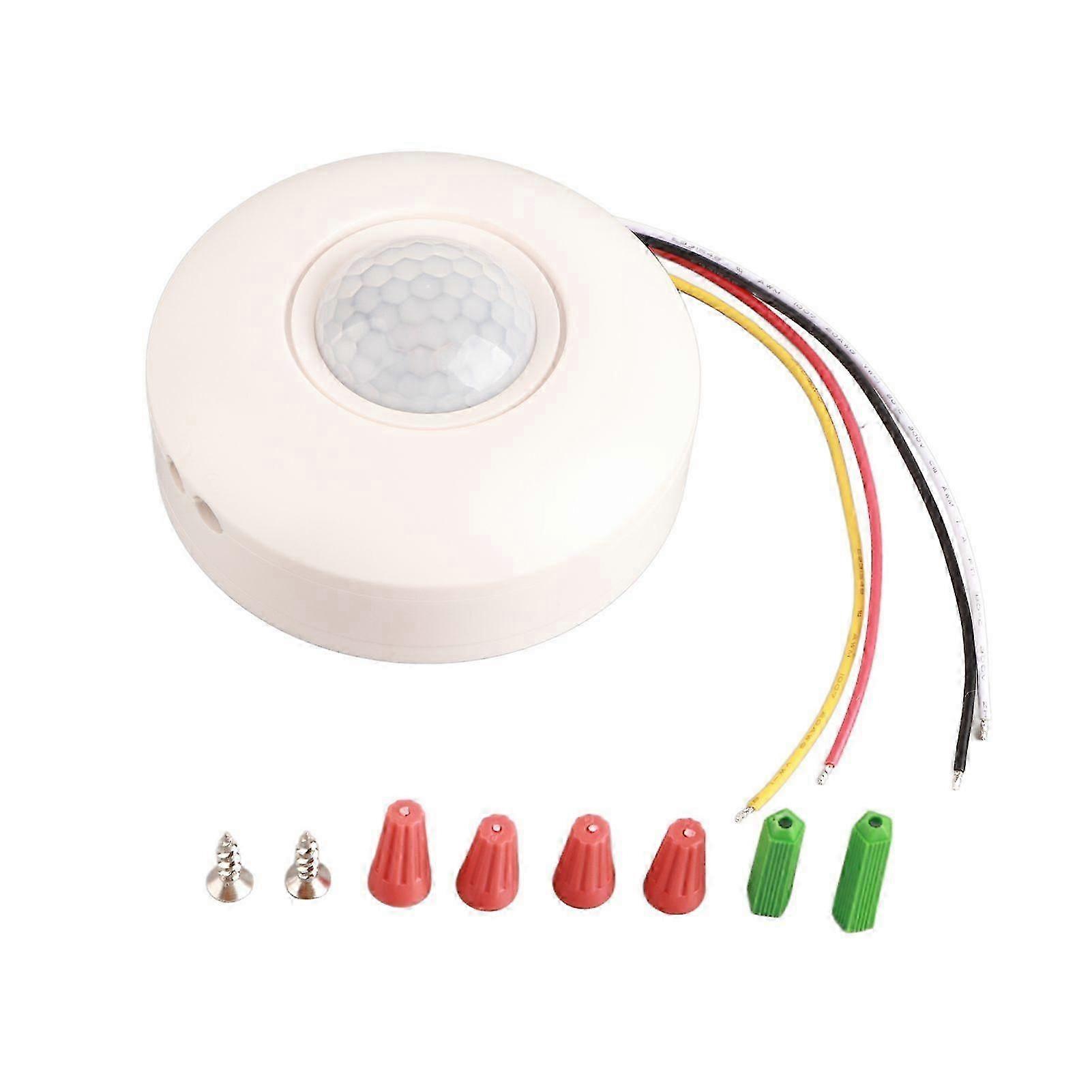 360 Infrared PIR Motion Sensor Switch with Time Delay compatible with LED Ceiling Light