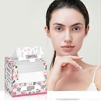 Wegwerp gezichtsreinigers in dozen Katoenen Zachte doekjes Absorberende en verdikte make-up Remover veegt 50 trekt