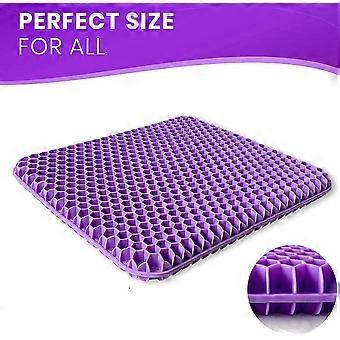 Summer Gel Seat Cushion Breathable Honeycomb Design For Pressure Relief Back Tailbone Pain - Home Office Chair Cars Wheelchair