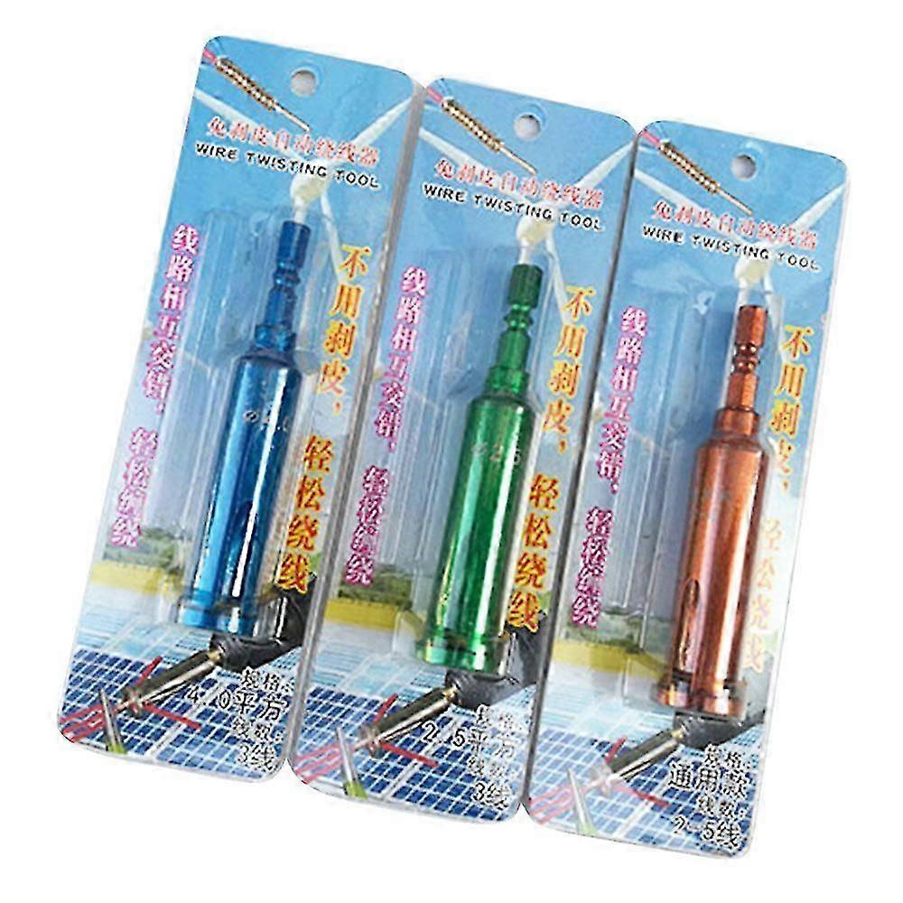 Wire Twisting Tools Rugged Reliable Highly Efficient Electrical Wire Stripper Twister compatible with Power Drill Drivers