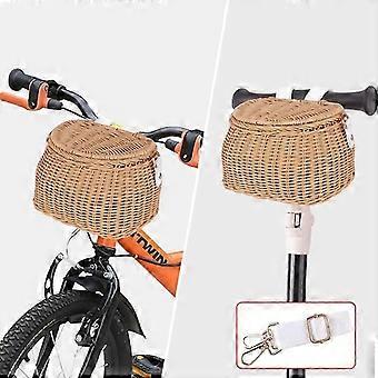 Childrens Bicycles Basket Plastic Wovens Bikes Basket Kids Bicycles Wicker Basket