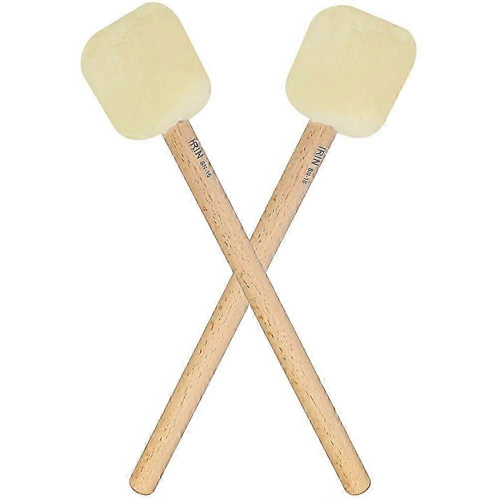 Drum Mallets compatible with Bass Drum Playing 4Pcs Beige Felt Stick Set