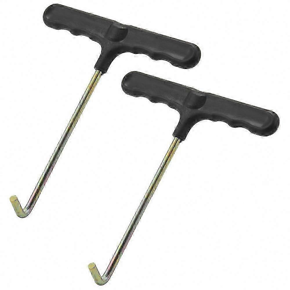 Quick & Secure Trampoline Spring Removal, 2pcs Trampoline Spring Pull Tool with T-Hook Grip
