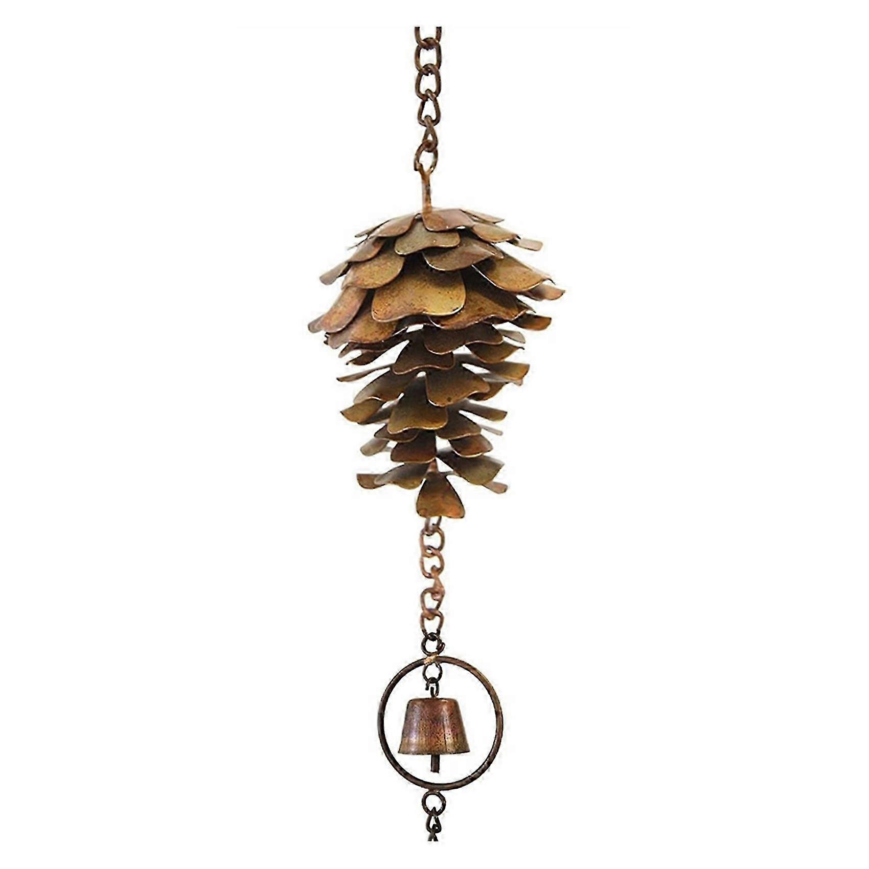 Metal Pine Cone Rain Chain Duo