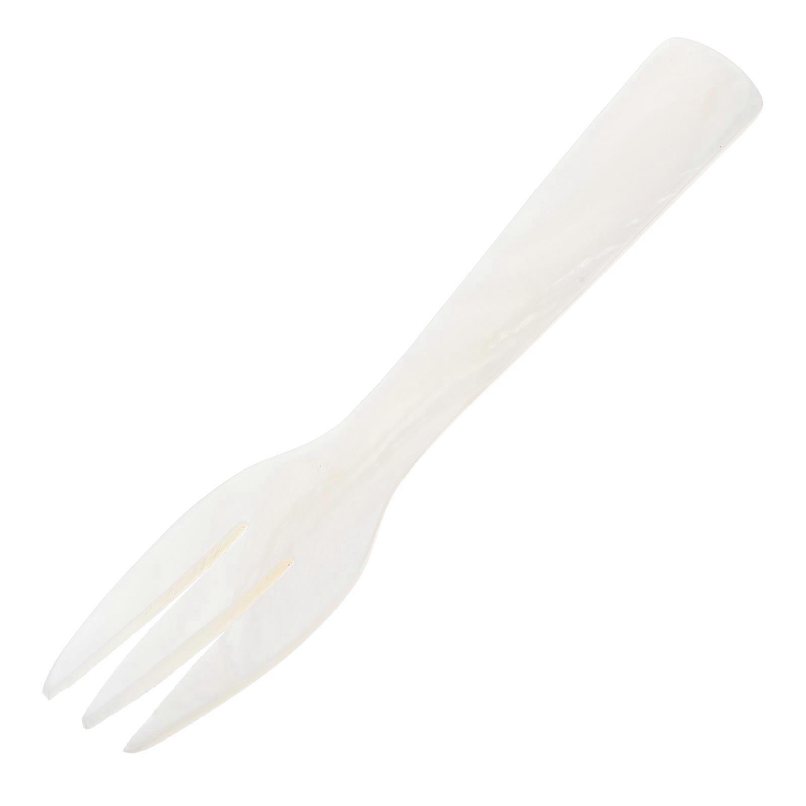 Shell Fork for Household Use Elegant Round Handle