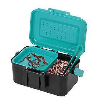 Portable Fishing Lure Box Case Live Bait Hook Earthworm Carrying Waist Tackle Boxcompatible withOutdoor NYY