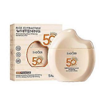 Rice Sunscreen SPF 50+ PA+++, Rice Extraction Hydrating Sunscreen, Long Lasting Sun Protection Refreshing &amp; Non Greasy No Fear of Tanning, Face &a