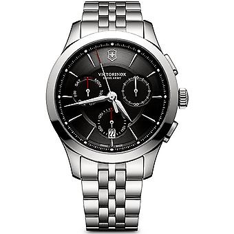 Victorinox Alliance Swiss Quartz analoge man horloge met roestvrijstalen armband V241745