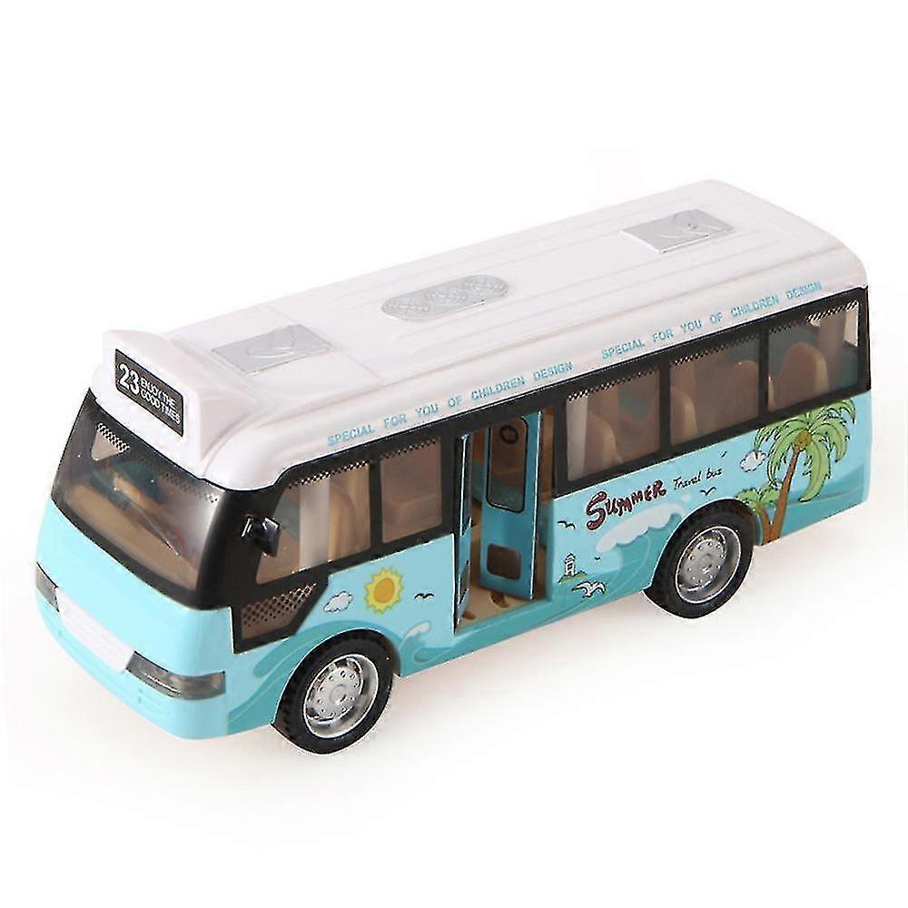 Pull Back City Bus Toy With Sound And Light