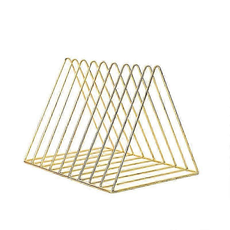 Triangular Wrought Iron Desk Newspaper Holder