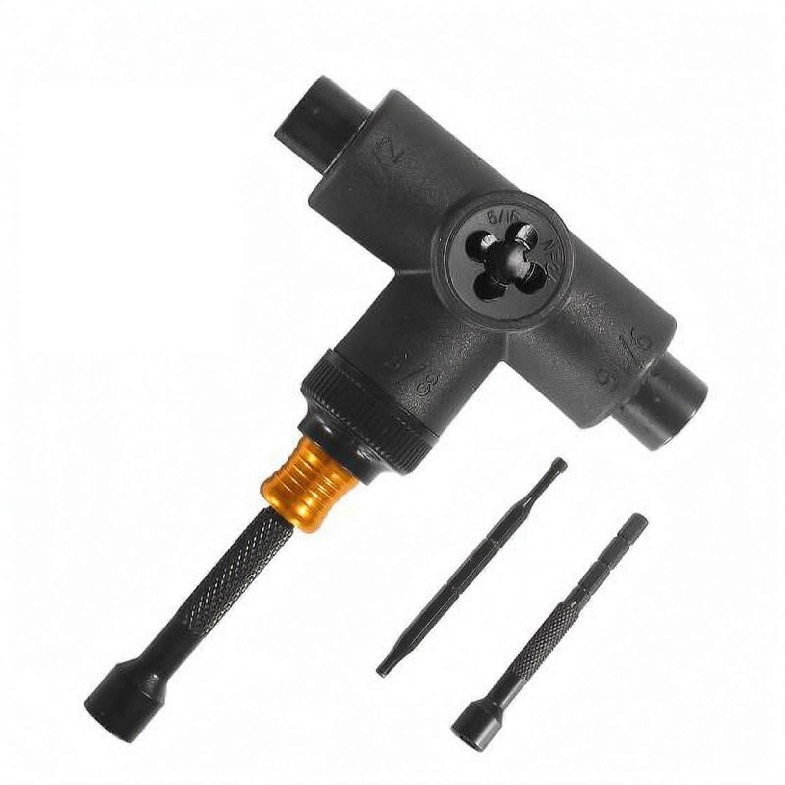 T Handle Skateboard Tool Electroplated Finish Multi Function Skateboard Wrench