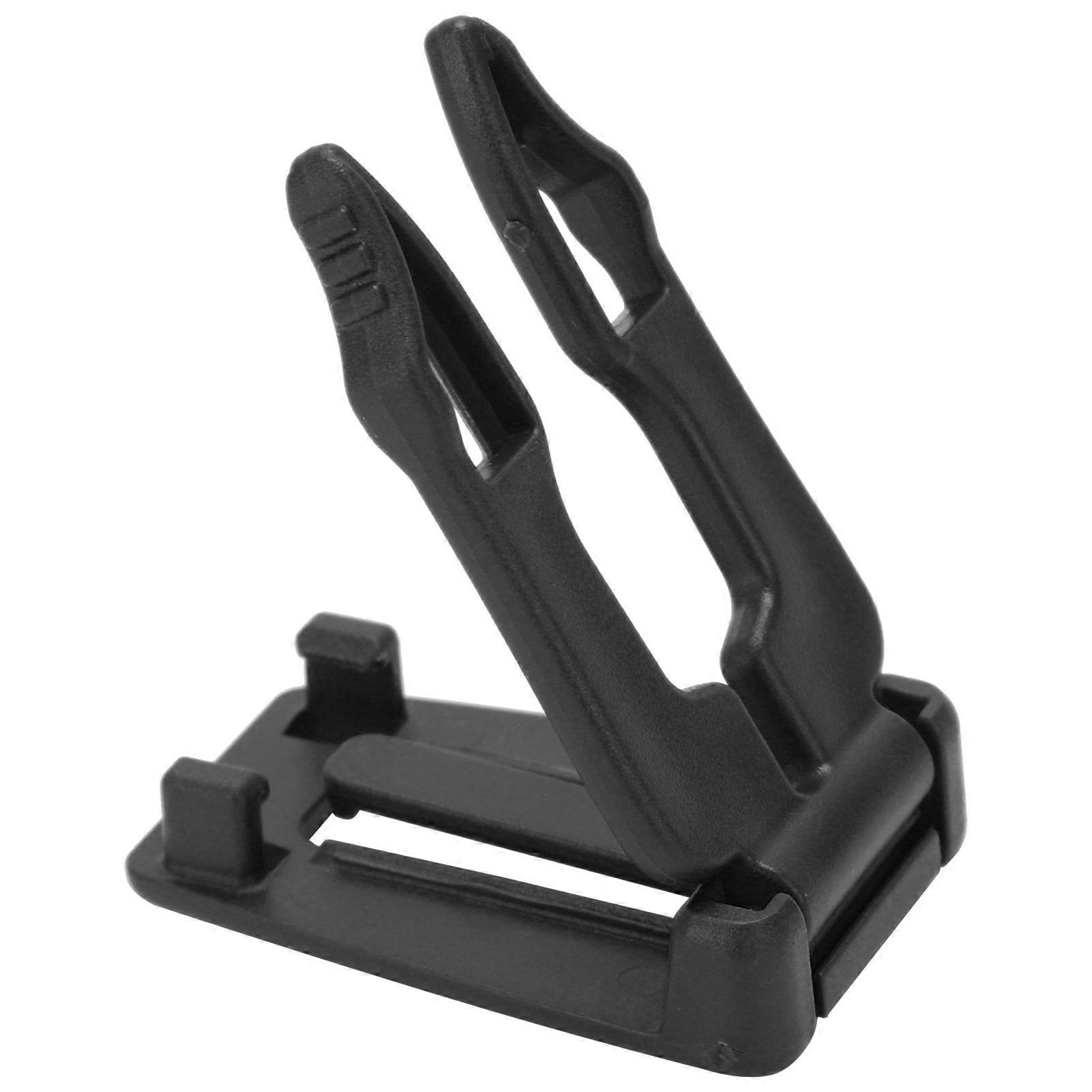 10pcs MultiFunction Molle Webbing Strap Buckle Clips Removable Backpack Connecting Buckles(Black )