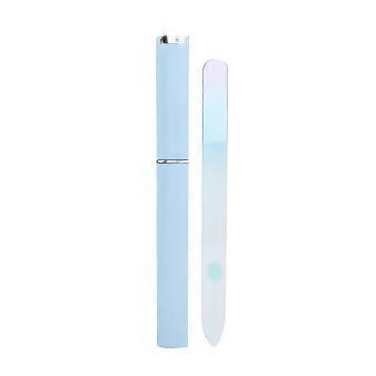 Glass Nail File Manicure Pedicure Tool Nail Sanding Glass Files Polishing (Blue)
