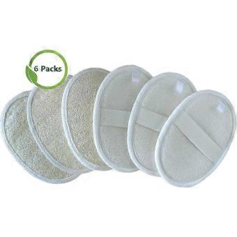 100% Natural Loofah Sponge Back Scrubber Perfect compatible with Spa And Shower Pack Of 6 Gift