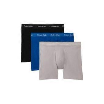 Calvin Klein Mens Cotton Blend Boxer Briefs (Pack of 3)