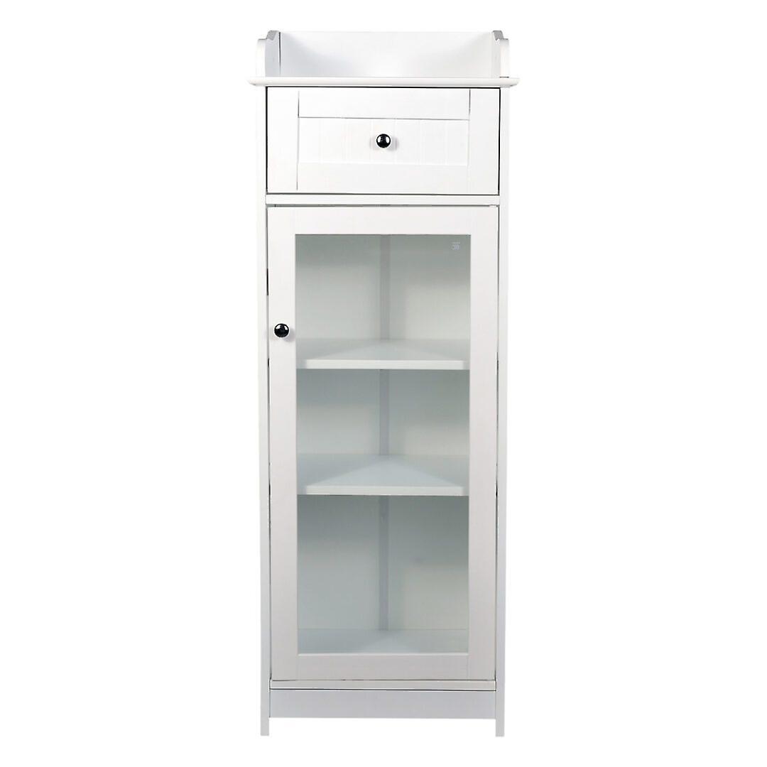 Aspen Glass Cabinet White