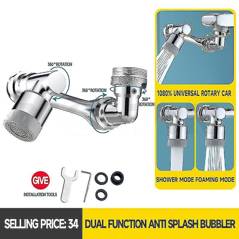 Universal Rotating Rotation Faucet Extender kompatibel mit Bad- und Küchenzubehör