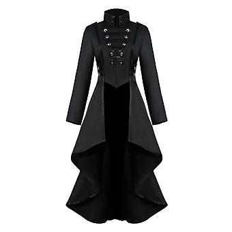 Retro Style Victorian Gothic Coat Jacket Medieval Tailcoat Outerwear M