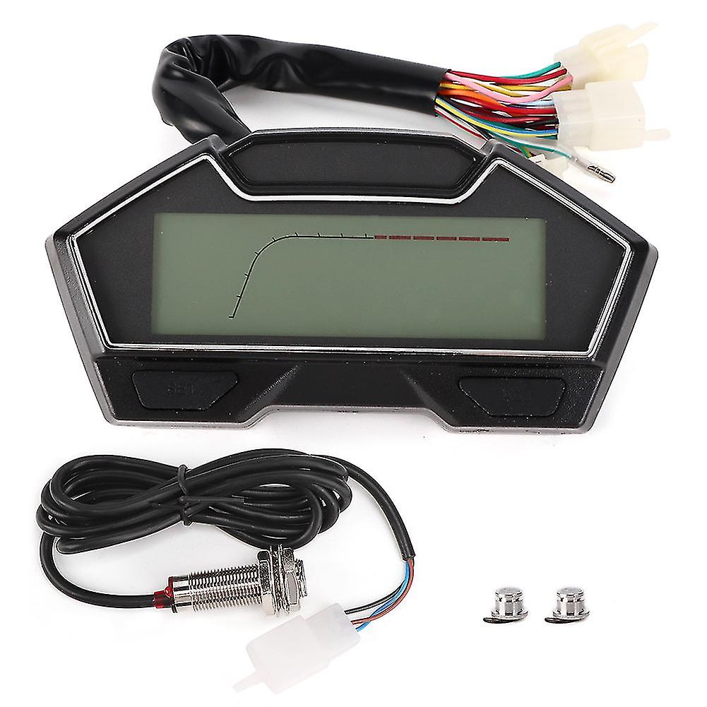 12V Speedometer Odometer 0-10000rpm Tachometer Oil Level Water Temperature Meter Motocycle Universal Gauge