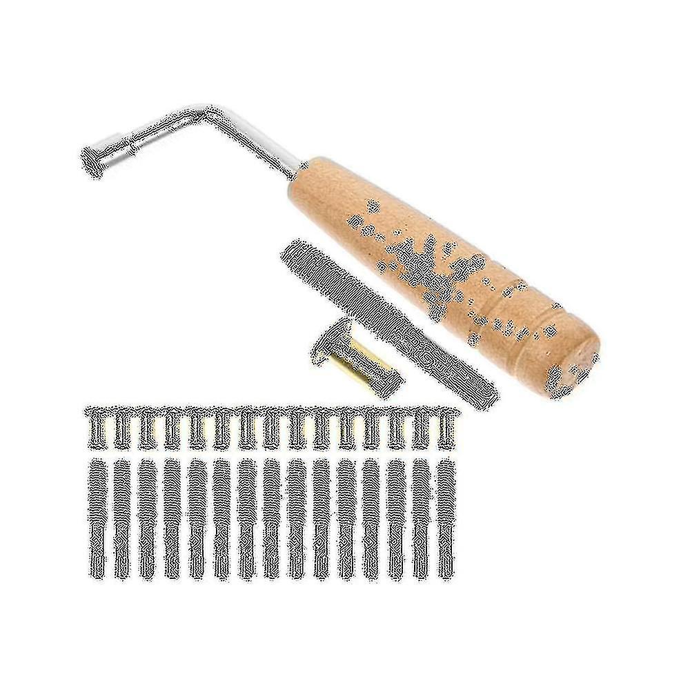16pcs Tuning Pin Nails And 16pcs Rivets,with L-shape Tuning Wrench,for Lyre Harp Small Harp Musical