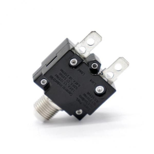 4x12V-24V Push Button Resettable Circuit Breaker for 2 Quick Terminals 15AMP